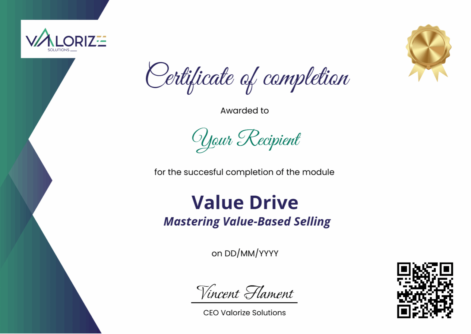 Completiong Certificate of completion